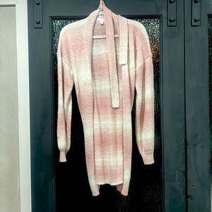 Light long sweater - pretty in pink!